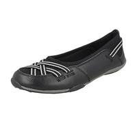 Down To Earth Ladies Flat Shoes - Black Leather - UK Size 6 - EU Size 39 - US Size 8