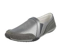 Down To Earth Ladies Leather Casual Shoes F80423 - Pewter Leather - UK Size 6 - EU Size 39 - US Size 8
