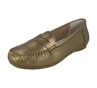 Down To Earth Ladies Leather Shoes F80445 - Bronze Leather - UK Size 3 - EU Size 36 - US Size 5