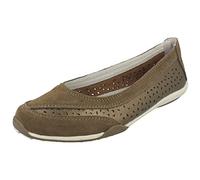 Down To Earth Ladies Suede Leather Ballerinas F80448 - Bronze Suede Leather - UK Size 5 - EU Size 38 - US Size 7