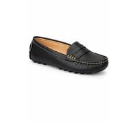 Down To Earth Women's Classic Penny Loafer with Cushioned Comfort Sole in Black | Size: 5 Down To Earth Black 5