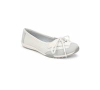 Down To Earth Women's Lace-Up Comfort Flat Shoe in White | Size: 7 Down To Earth White 7