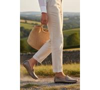 Down To Earth Women's Leather Classic Penny Loafer with Cushioned Comfort Sole in Bronze | Size: 6 Down To Earth Bronze 6
