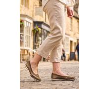 Down To Earth Women's Perforated Slip On Comfort Shoe in Bronze | Size: 6 Down To Earth Bronze 6