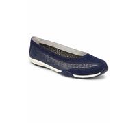 Down To Earth Women's Perforated Slip On Comfort Shoe in Navy | Size: 8 Down To Earth Navy 8