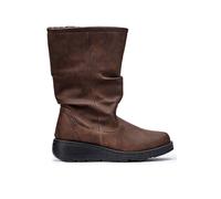 Down To Earth Women's Wide Fit Mid Calf Faux Fur Lined Boots in Brown | Size: 7 Down To Earth Brown 7