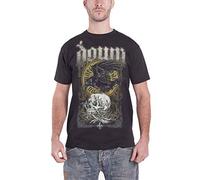 Down T Shirt Swamp Skull Distressed Band Logo Official Mens New Black