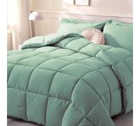 DOWNCOOL Comforters Twin Size, Duvet Insert,Sage Green All Season Duvet, Lightweight Quilt, Down Alternative Hotel Comforter with Corner Tabs (Sage Green, Twin 64x88 Inches)
