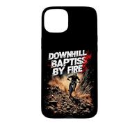 DOWNHILL BAPTISM BY FIRE Cool Mountain Biker Case for iPhone 15 Plus