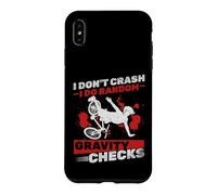 Downhill Bicyclist I Don't Crash I Do Random Gravity Checks Case for iPhone XS Max