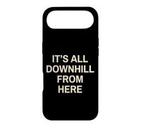 Downhill Rider Its All Downhill Mountain Bike Skiing Case for iPhone Air