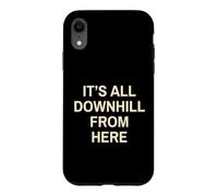 Downhill Rider Its All Downhill Mountain Bike Skiing Case for iPhone XR