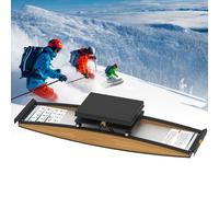 Downhill Ski Trainer and 3D Cross .ski machine exercise equipment,Oak Log, Space Saving