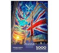 Downing Street 1000 Pieces Jigsaw Puzzle for Adults. Difficult Puzzle, Game Challenge Toy, Home Decoration 38x26cm/1000pcs