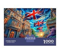Downing Street Jigsaw Puzzles 1000 Pieces. Whimsical Challenge Toy for Adults Kids Age 14 Years Up 52x38cm/1000pcs