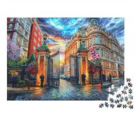 Downing Street Jigsaw Puzzles for Adults Kids. Impossible 1000 Pieces Puzzle Challenge Toy Games Gifts 70x50cm/1000pcs
