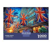 Downing Street Puzzle 1000 Pieces, Whimsical Challenge Toy Jigsaw Puzzles for Adults And Kids Age 14 Years Up 52x38cm/1000pcs