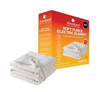 Downland Huggleland Electric Underblanket - Soft Fleece Heated Blanket with 3 Heat Settings & Fast Heat-Up, Machine Washable Heated Mattress Cover with Easy Fit Straps - 120x135cm