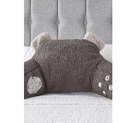 Downland Kids Gaming Controller Teddy Fleece Cuddle Cushion Charcoal