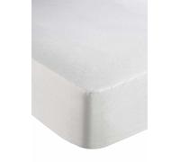 Downland Soft Flannelette Brushed Cotton Cot Bed Mattress Protector White