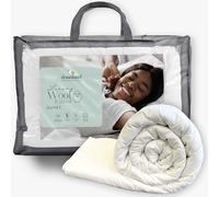 Downland Wool Duvet Super King Size 10.5 Tog - Natural Wool Filled Super Kingsize Quilt with Soft Cotton Cover - Breathable, Hypoallergenic & Mediumweight - All Seasons Bedding Quilt