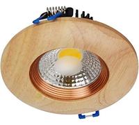Downlight Led Solid Wood Downlight Recessed Log Wind Spotlight Ceiling Light Concealed Wood Hole Light (Color : Warm Light_5w)