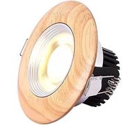 Downlight Living Room Solid Wood Downlight Recessed Spotlight Ceiling Light Concealed Led Lighting Hole Light (Color : Warm Light_5W)