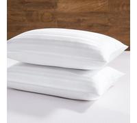 downluxe Goose Down Pillows - Hotel Collection Feather Pillows Set of 2 for Back, Stomach or Side Sleepers, King Size (20"x36")