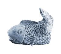 Downpipe Distributor, Fish-Shaped Rain Gutter Drain Extension, Dynamic Sculpture Casting Stone for Garden Watering, Lawn Improvement, Outdoor