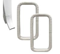 Downpipe Protective Cover, 2 Pieces Leaf Protection, Made of Rubber, Downpipe Protection and Pipe Accessories for Outdoor Drainage System, Home, Garden, Patio and Underground Use