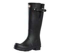 Hunter Original Tall Side Adjustable Mens Wellies - Black - Black - UK9 EU43 US10