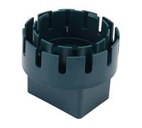 Downspout Adapter, Square to Round Downpipe Converter Connector Replacement Adapter with Screws (Green S 2x3in)