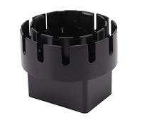 Downspout Adapter, Square to Round Downpipe Converter Connector Replacement Adapter with Screws (L)