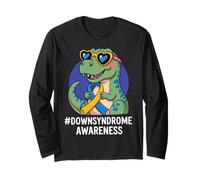 #DownSyndrome Awareness Dinosaur Advocate Kids Event Tee Long Sleeve T-Shirt