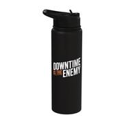 Downtime is The Enemy Maintenance Identity Stainless Steel Insulated Water Bottle