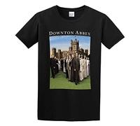 Downton Abbey Group Scene Men's T-Shirt Casual Tee Summer Fashion Tops Clothing Black M