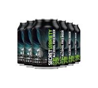 Downton Brewery Secret Sobriety 0.5% ABV Pale Ale 6 x 440ml Cans | Alcohol-Free Craft Beer | Hoppy & Full-Bodied | Brewed in Wiltshire, England