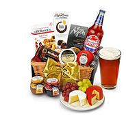 Downton Hamper with Premium Ale - Luxury Beer Gift Basket with Mature Cheddar, Cotswold Brie, Shortbread, Chocolates - Birthday Ale Gifts For Him, from Regency Hampers