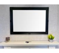 Downton Interiors Extra Large Black Wood Frame Wall Mirror 106Cm