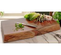 Downton Interiors Professional Chef Live Edge Acacia Wood Chopping Board - Extra Large in Brown | Size: XL Downton Interiors Brown XL