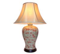Downton Interiors Red Fish Oriental Chinese Ceramic Porcelain Table Lamp