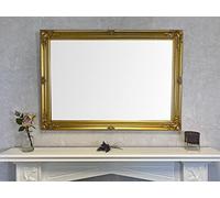 Antique Gold Extra Large Shabby Chic Vintage Style Wall Mirror - Overall Size 30" X 42" (75cm X 105cm)