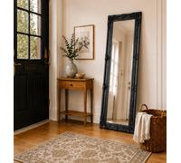 DOWNTON INTERIORS UK Black Tall Ornate Dressing Wall Mirror
