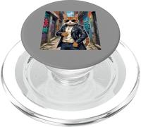 Downtown Alley Cat Street Tough Guy Cat Kitty Feral Feline PopSockets PopGrip for MagSafe
