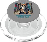 Downtown Alley Cat Street Tough Guy Cat Kitty Feral Feline PopSockets PopGrip for MagSafe