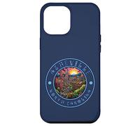 Downtown Asheville WNC Boho Groovy Art North Carolina Hippie Case for iPhone 12 Pro Max