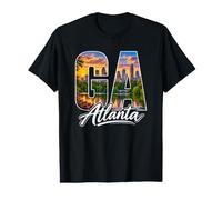 Downtown Atlanta GA Skyline Sunset Georgia Local Souvenir Value Graphic T-Shirt