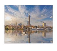 Downtown Cairo on the Nile River, Egypt，Puzzle 1000 Pieces Paper Puzzle Adult Children'S Educational Toy Family Decompression Game（50x70cm）-Y15