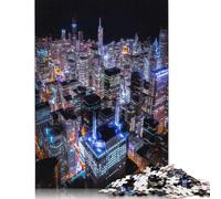 Downtown Chicago USA City Jigsaw Puzzles Puzzles for Adults Kids. 1000 Piece Impossible Challenge Toy Educational Games Home Decoration for Adults& Kids Age 14 Years Up 1000pcs (38x26cm)