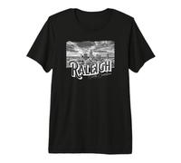 Downtown Raleigh Wood Skyline State North Carolina Capital Premium T-Shirt